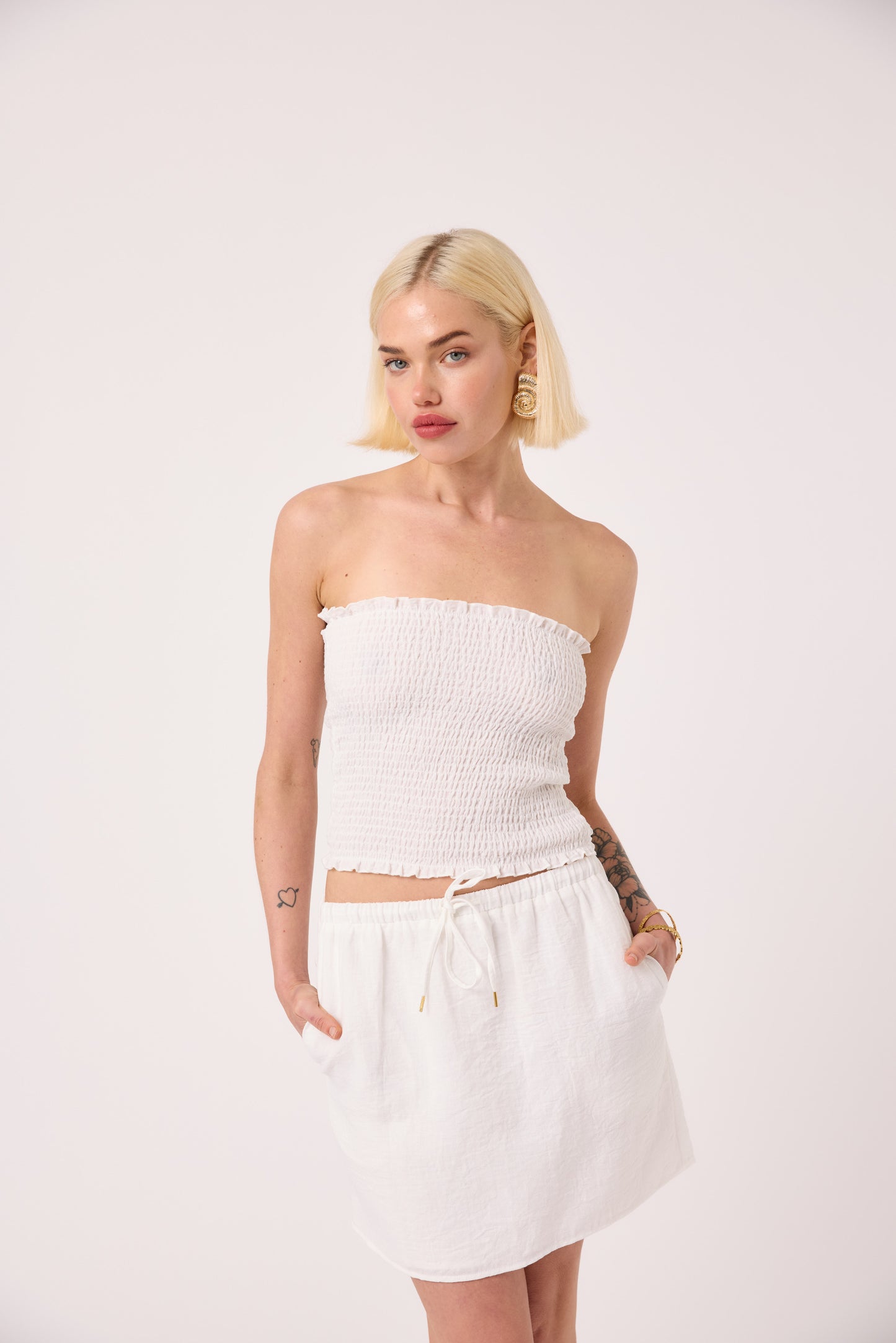 Ivy Shirred Tube top