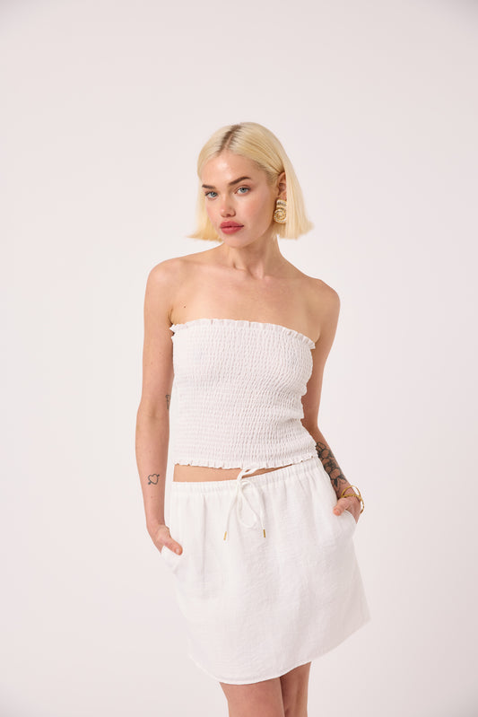 Ivy Shirred Tube top